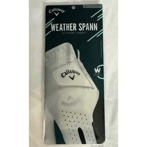 Callaway Golf Womens Weather Spann Premium Synthetic Right Medium Golf Glove NEW